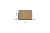 Casa in legno abitabile PREMIUM RV (Coibentata PLUS, 44 mm + rivestimento), 42 m² specification 5
