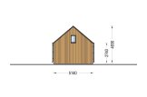 Casa in legno MILANA (Coibentata, 34 mm + rivestimento), 41 m² specification 5