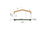 Casa prefabbricata abitabile NICOLE PV (Coibentata PLUS, 44 mm + rivestimento), 67 m² specification 6