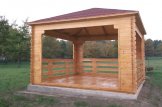 Gazebo da giardino in legno FLORA (44 mm), 4x4 m, 16 m² customer 1