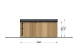Sauna da esterno SERENE (34 mm + rivestimento), 5.3x2.5 m, 5 m² specification 3