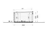 Ufficio in legno da giardino PREMIUM (34 mm + rivestimento), 6.5x4.5 m, 26 m² specification 6