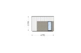 Casa prefabbricata abitabile PREMIUM PV (Coibentata PLUS, 44 mm + rivestimento), 42 m² specification 3