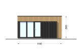 Ufficio in legno da giardino PREMIUM (34 mm + rivestimento), 5x3 m, 13 m² specification 2