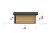 Casetta in legno da giardino WISSOUS (44 mm), 5x5 m, 25 m² specification 3