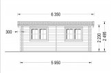 Casetta in legno da giardino STRONGHOLD (44 mm), 3x6 m, 18 m² specification 2