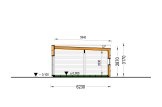 Casa prefabbricata abitabile BELLA 2 PV (Coibentata PLUS, 44 mm + rivestimento), 60 m² specification 6