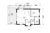 Casa prefabbricata abitabile ASTRID PV (Coibentata PLUS, 44 mm + rivestimento), 92 m² specification 1