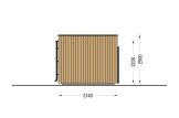 Ufficio in legno da giardino PREMIUM (34 mm + rivestimento), 5.95x3 m, 16 m² specification 5