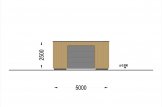 Garage in legno con tetto piano SILVIA F (34 mm + rivestimento), 5x6 m, 30 m² specification 2