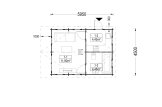 Casa in legno con mezzanino SCOOT S (34+34 mm), 27 m² + 9 m² specification 1