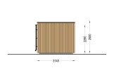 Casetta in legno da giardino INES con porticato (Coibentata, 34 mm + rivestimento), 6x3 m, 18 m² specification 3