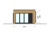 Ufficio in legno da giardino PREMIUM (34 mm + rivestimento), 5x4 m, 18 m² specification 3