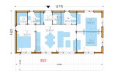 Casa prefabbricata abitabile NICOLE PV (Coibentata PLUS, 44 mm + rivestimento), 67 m² specification 1