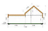 Casa in legno abitabile MIRABEL RV (Coibentata PLUS, 44 mm + rivestimento), 70 m² specification 7
