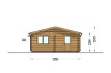 Garage in legno doppio ALTERNATIVE (44 mm), 6x6 m, 36 m² specification 3