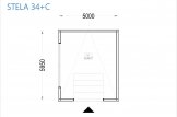 Garage in legno con tetto piano SILVIA F (34 mm + rivestimento), 5x6 m, 30 m² specification 1