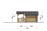 Casetta in legno ISLA con porticato (34 mm), 6x5 m, 18 m² + 7 m² specification 5