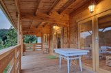 Casa in legno abitabile con porticato AMELIA (Coibentata, 34+34 mm) 32 m² + 20 m² customer 2