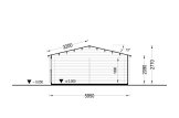 Garage in legno doppio CLASSIC DUO (44 mm), 6x6 m, 36 m² specification 6