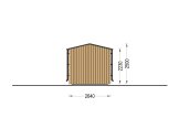 Sauna da esterno SERENE (34 mm + rivestimento), 4.5x2.5 m, 5 m² specification 3