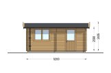 Garage in legno CLASSIC (34 mm), 3.2x5.2, 16 m² specification 3