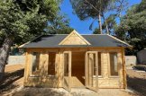 Casetta in legno da giardino CLOCKHOUSE (Coibentata, 44+44 mm), 5.5x4 m, 22 m² customer 3
