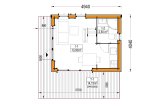 Casa in legno abitabile SOPHIA RV (Coibentata PLUS, 34 mm + rivestimento), 20 m² specification 1