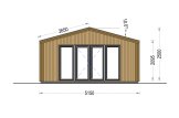 Casetta in legno da giardino PIA S (34 mm + rivestimento), 5x5 m, 25 m² specification 2