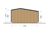 Casetta in legno da giardino TONIA PLUS (Coibentata, 34 mm + rivestimento), 5x3 m, 15 m² specification 4