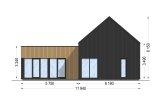 Casa in legno abitabile MIRABEL RV (Coibentata PLUS, 44 mm + rivestimento), 70 m² specification 2