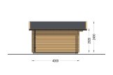 Casetta in legno da giardino DREUX (34 mm), 4x4 m, 16 m² specification 3