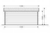 Casetta in legno da giardino OSLO (34 mm), 5x4 m, 20 m² specification 4