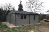 Garage in legno doppio (44 mm), 6x6 m customer 1