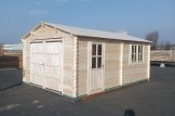 Garage in legno (44 mm) 4x6 m customer 2