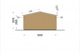 Garage in legno LORA (struttura in legno), 5x6 m , 30 m² specification 4