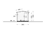 Casetta in legno da giardino ELEONORA (44 mm), 6.6x3 m, 19.8 m² specification 6