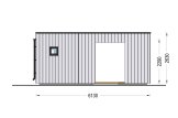 Casetta in legno da giardino INES PLUS con porticato a L (Coibentata, 34 mm + rivestimento), 6x6 m, 36 m² specification 3