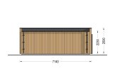 Ufficio in legno da giardino PREMIUM (34 mm + rivestimento), 7x4 m, 25 m² specification 4