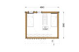 Casa in legno abitabile SOPHIA (Coibentata, 34 mm + rivestimento), 20 m² specification 2