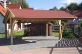 Tettoia auto in legno doppia CORA DUO 5.9x5.9 m customer 1