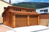 Garage in legno doppio TWIN (44 mm), 6x6 m customer 1