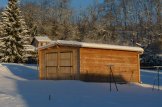 Garage in legno (28 mm) 3.2x5.2 m customer 1