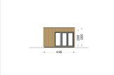 Casa in legno PREMIUM (Coibentata PLUS, 34 mm + rivestimento), 7.5x4 m, 30 m² specification 5