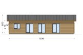Casa in legno abitabile JULIA RV (Coibentata PLUS, 44 mm + rivestimento), 95 m² specification 2