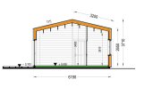 Casa in legno abitabile ANGELA RV (Coibentata PLUS, 44 mm + rivestimento), 43 m² specification 6