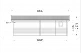 Casa in legno MARINA S (66 mm), 8x6 m, 48 m² specification 4