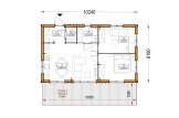 Casa in legno abitabile SELENE RV (Coibentata PLUS, 44 mm + rivestimento), 54 m² specification 1