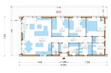 Casa prefabbricata abitabile ROBERTA PV (Coibentata PLUS, 44 mm + rivestimento), 95 m² specification 1
