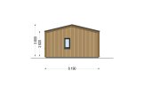 Casa in legno abitabile NICOLE RV (Coibentata PLUS, 44 mm + rivestimento), 67 m² specification 3
